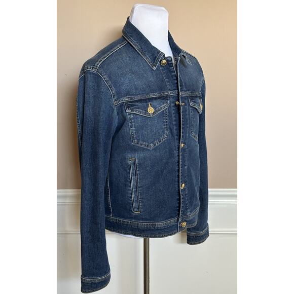Versace Men’s Blouson Denim Blue Jacket 42 US 1007328 NWT $1400